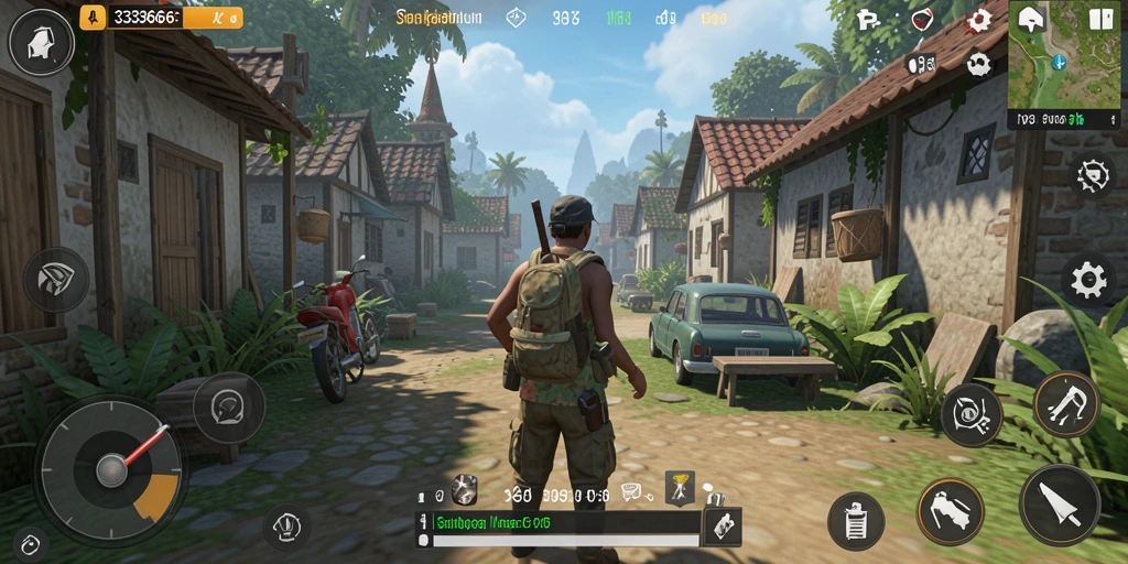 Tampilan gameplay menarik dari 333666 dengan interaksi karakter.