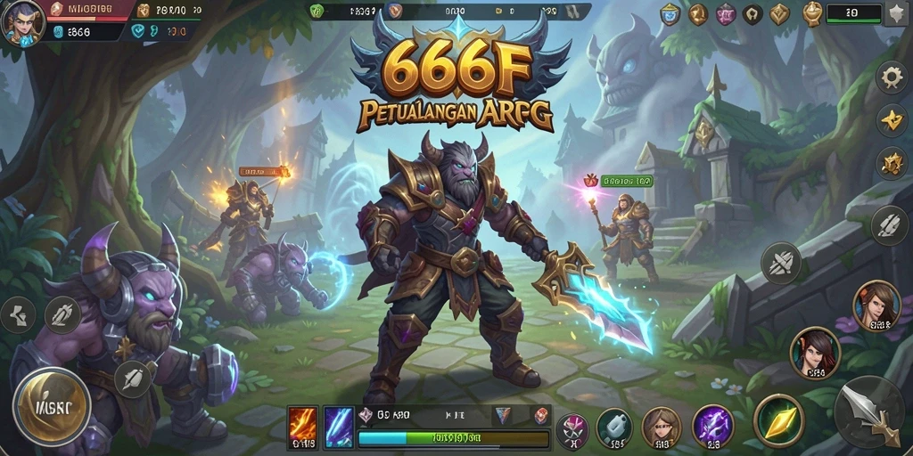 Screenshot menampilkan aksi laga seru dalam game 666F.