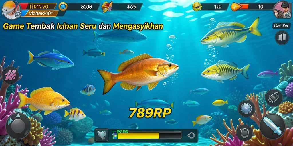 Tangkapan layar gameplay Tembak Ikan yang mengasyikkan di 789RP.