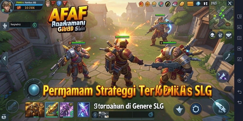 Tampilan gameplay dinamis dan strategis dalam AFAF.