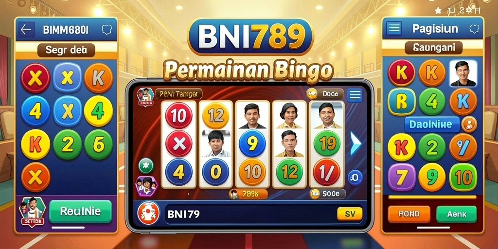 Tampilan menarik dari gameplay Bingo BNI789 yang penuh warna.
