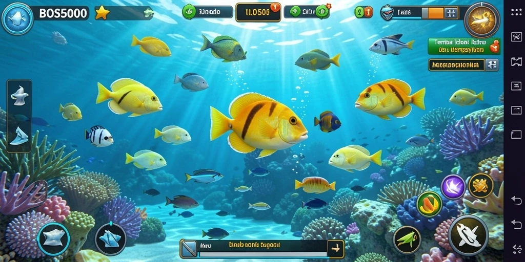 Gameplay Tembak Ikan yang menegangkan dan seru di BOS5000.