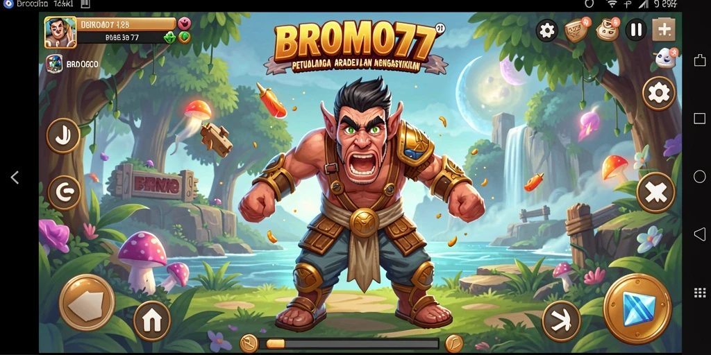 Tangkapan layar BROMO77 yang menunjukkan aksi gameplay Arcade yang seru.