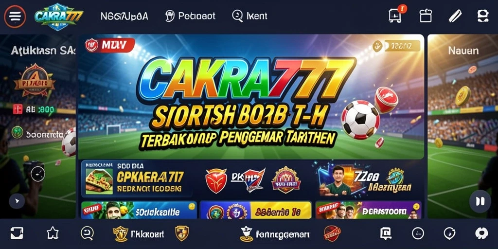 Tampilan gameplay seru dari CAKRA777 yang menawarkan taruhan olahraga.