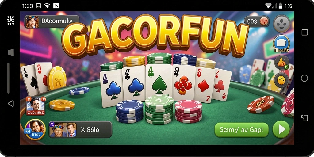 Tampilan gameplay GACORFUN yang seru dan interaktif.