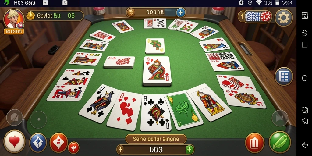Tampilan menarik dari gameplay Gaple di H03.