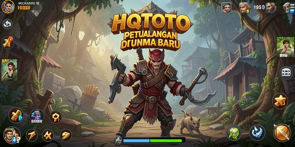 Screenshot gameplay HQTOTO menunjukkan momen petualangan yang mendebarkan.
