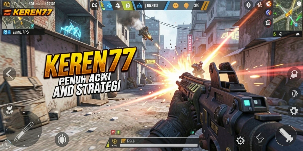 Tampilan screenshot gameplay TPS KEREN77 yang menegangkan dan seru.
