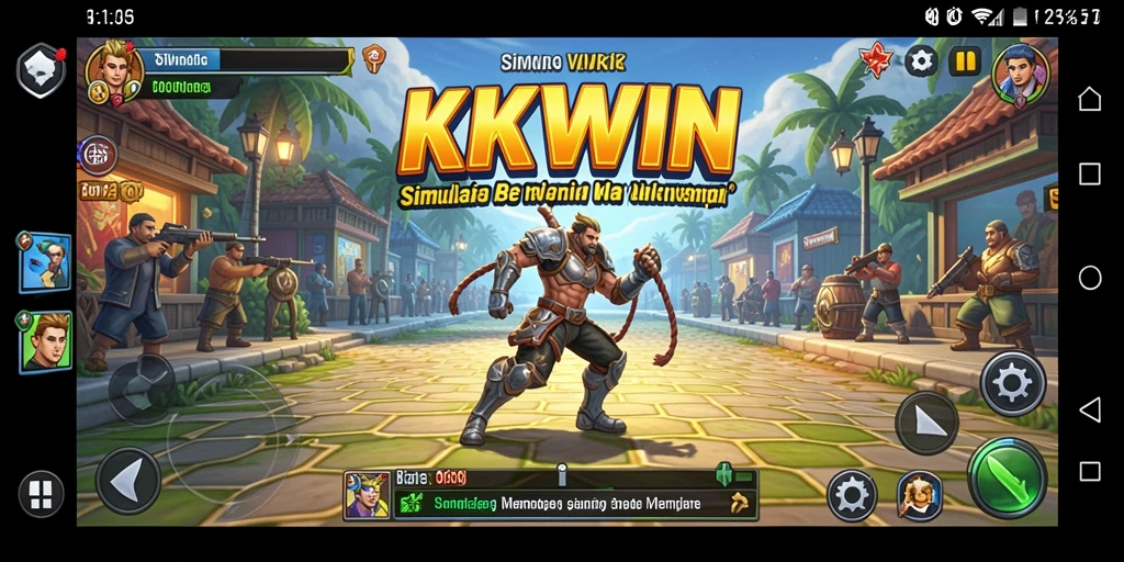 Tampilan gameplay KKWIN yang memukau dalam simulasi interaktif.