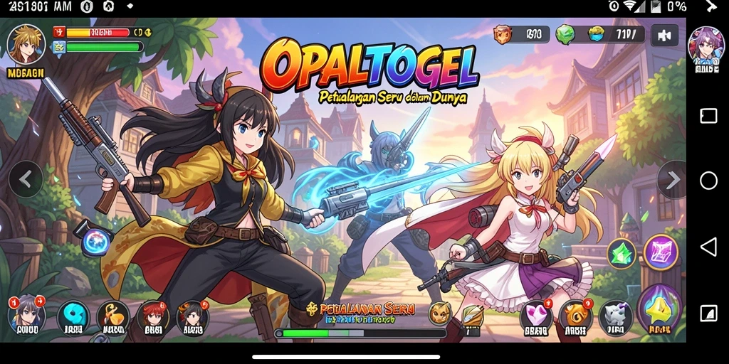 Screenshot gameplay menampilkan aksi seru dalam OPALTOGEL.