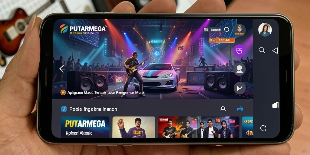 Screenshot utama PUTARMEGA menampilkan antarmuka pengguna yang menarik dan intuitif.