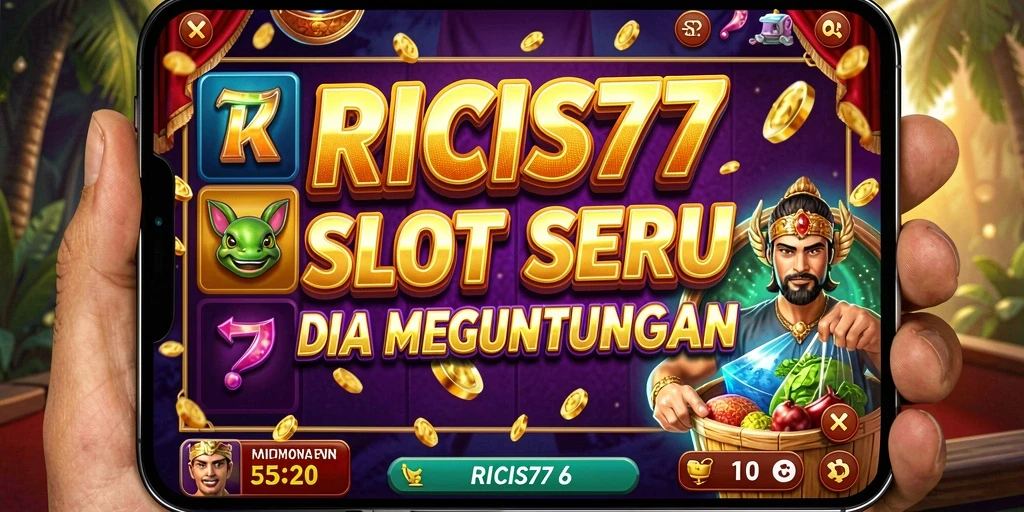Tampilan gameplay RICIS77 yang menakjubkan di mesin slot.