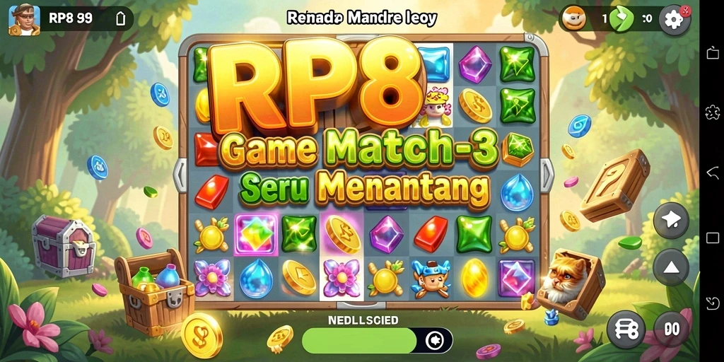 Gameplay RP8 yang seru dalam kategori Match-3.