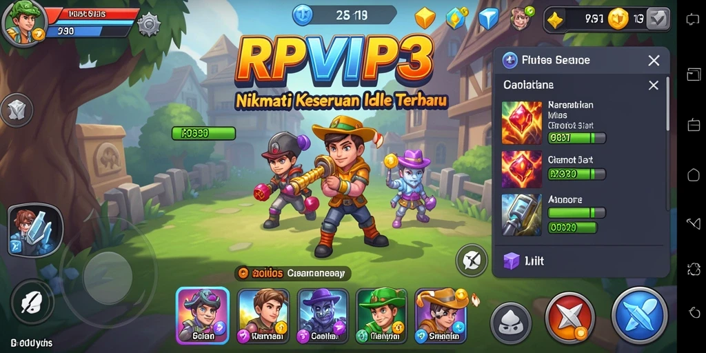 Bermain RPVIP3, nikmati pengalaman game Idle yang menenangkan.