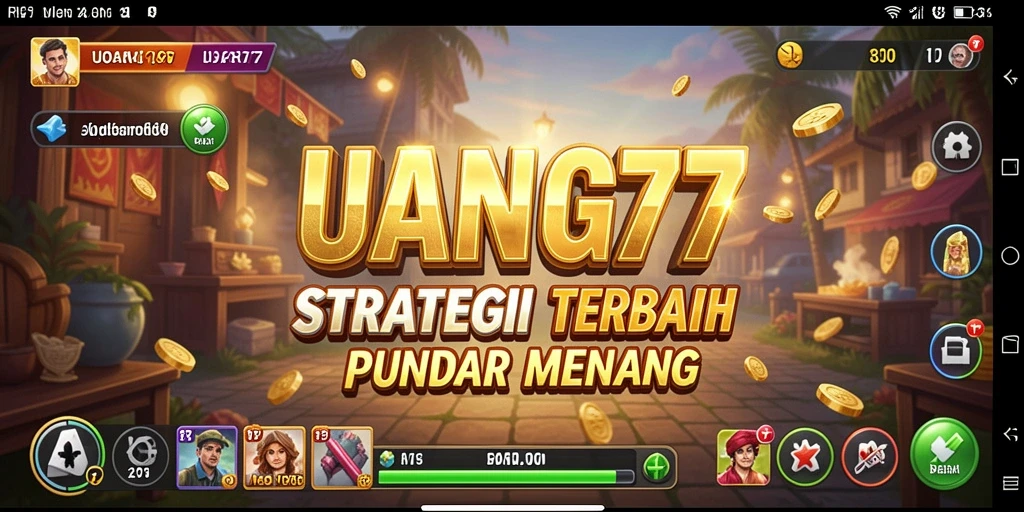 Tampilan menarik dari gameplay UANG77 yang menantang.