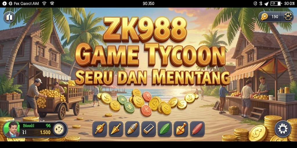 Tangkapan layar gameplay ZK988 yang menampilkan aktivitas Tycoon yang seru.